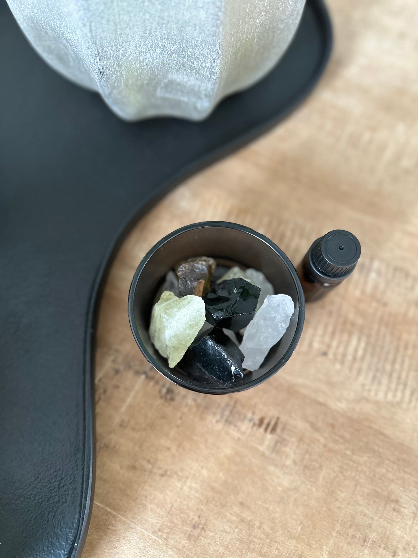 Giftset geurkristallen met etherische olie Grey Fresh | Toussaint Interieur