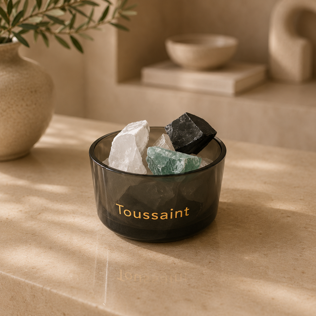 ✓ Met echt edelstenen&nbsp;
✓ Duurzaam &amp; eindeloos navulbaar
✓ Luxe cadeauverpakking inbegrepen

Breng een verfijnde en rustgevende sfeer in je interieur met de exclusieve&nbsp;Green Tea geurkristallen van Toussaint Interieur. Deze luxe combinatie van natuurlijke geurstenen, bergkristal en hoogwaardige etherische olie zorgt voor een subtiele, elegante geurbeleving in elke ruimte.

De Green Tea geur staat bekend om haar frisse, zuivere en harmonieuze karakter. De verfijnde mix van groene thee, zachte blo