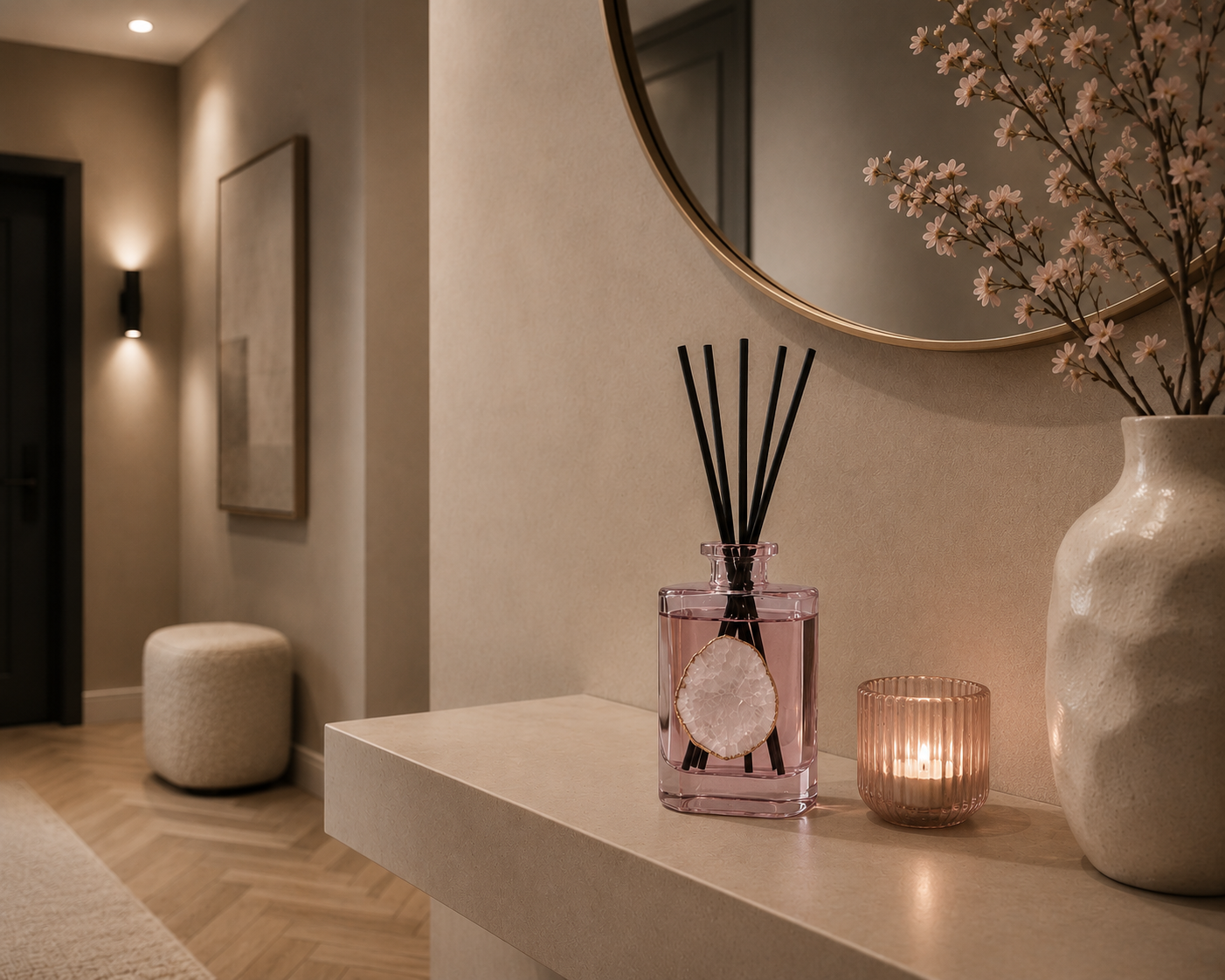 ✓ Tot 6 maanden geur
✓ Navulbaar &amp; duurzame keuze
✓ Echte bergkristal (exclusief design)
✓ Luxe cadeauverpakking

Breng romantiek en verfijning in je interieur met de exclusieve Tresor In Love geurstokjes van Toussaint Interieur. Deze luxe geurverspreider met bergkristal vult je huis met een frisse, zoete en elegante geur en creëert een harmonieuze en stijlvolle sfeer. De geur Tresor In Love combineert natuurlijke en zoete geurnoten die zorgen voor een rustgevende, verfrissende en vrolijke ambiance, per